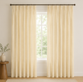 Maplehem Linen Pinch Pleat Curtains | Cream, Off-White & Blush Pink