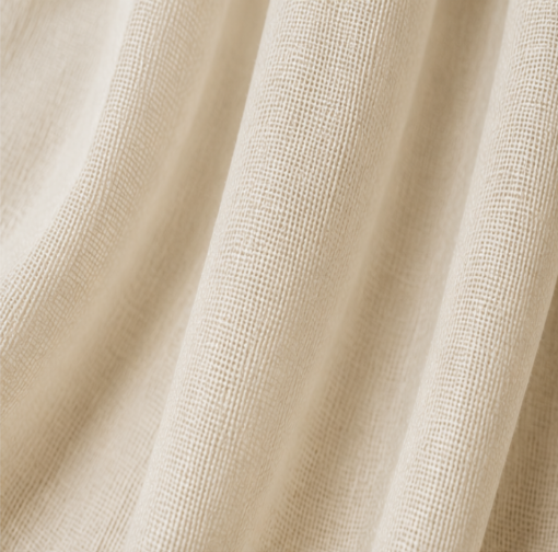 Maplehem Linen Sheer Curtains | Khaki Yellow, Light Khaki & Burlywood Birch