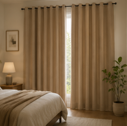 Maplehem Blackout Curtains | Bronze, Brown & Gray
