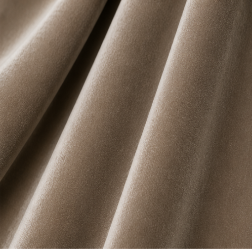 Maplehem Velvet Curtains | White, Brown & Gold