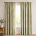 Maplehem Luxury Velvet Pinch Pleat Curtains | Terracotta, Mustard, Cream, Gray, Blue & Sage
